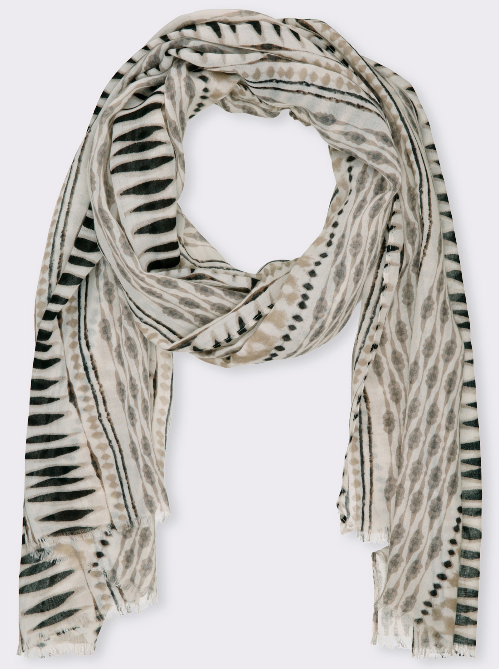 heine Sjaal - zwart/grijs