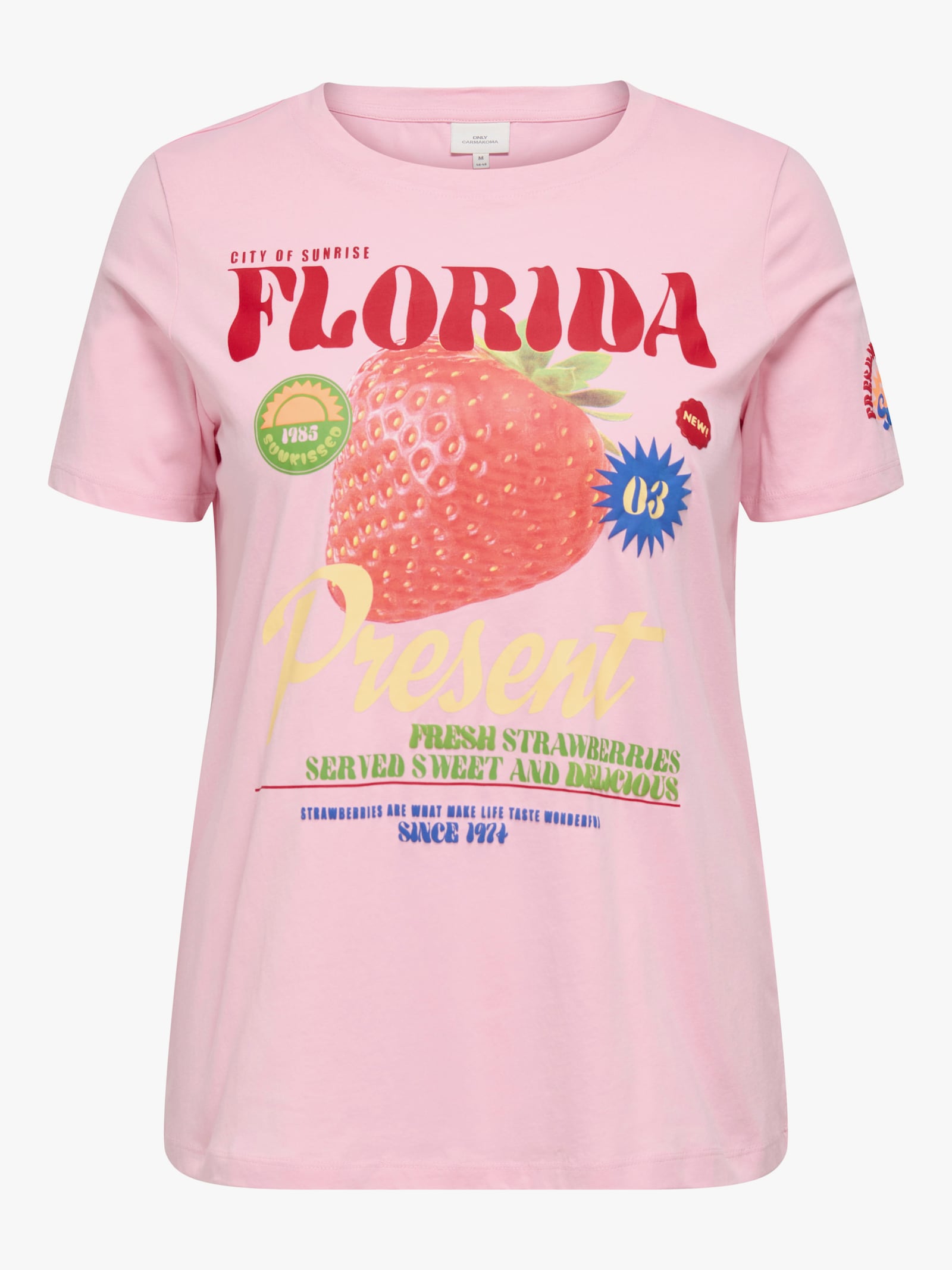 ONLY CARMAKOMA Kurzarmshirt - romance rose print:florida
