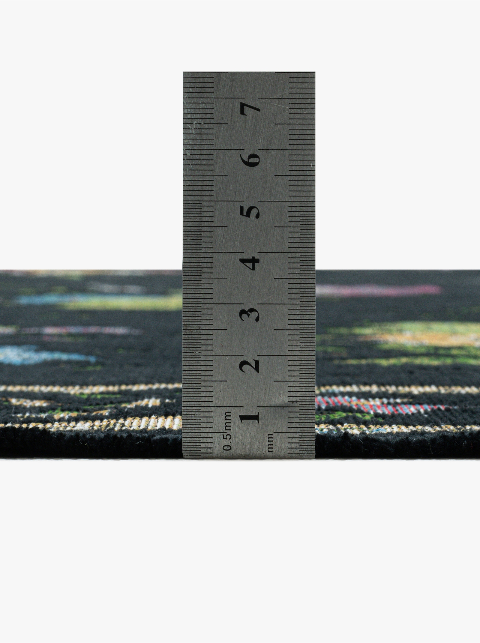 Theko Teppich - schwarz