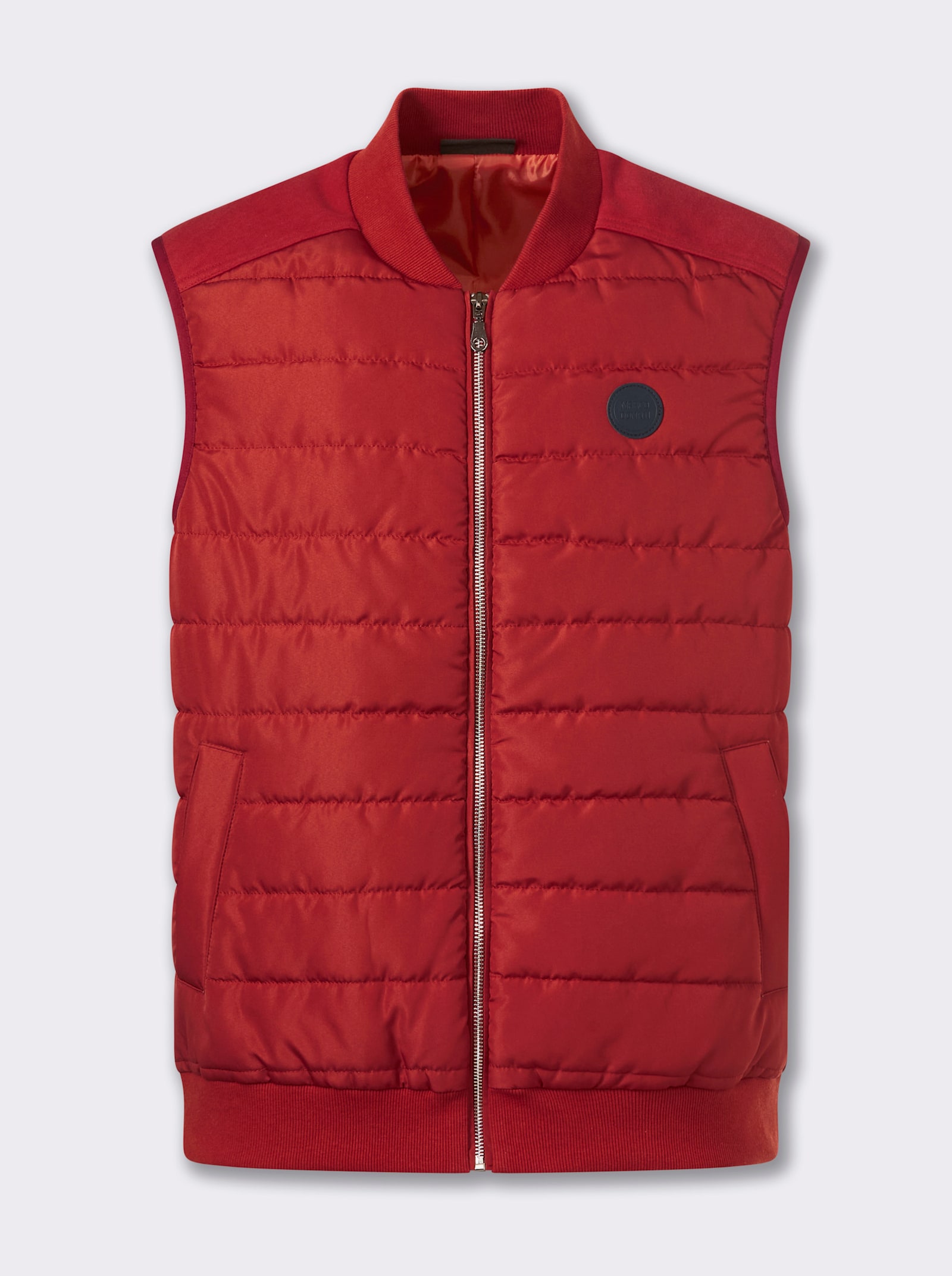 Marco Donati Steppweste mit Stehkragen, pflegeleicht - kirsche