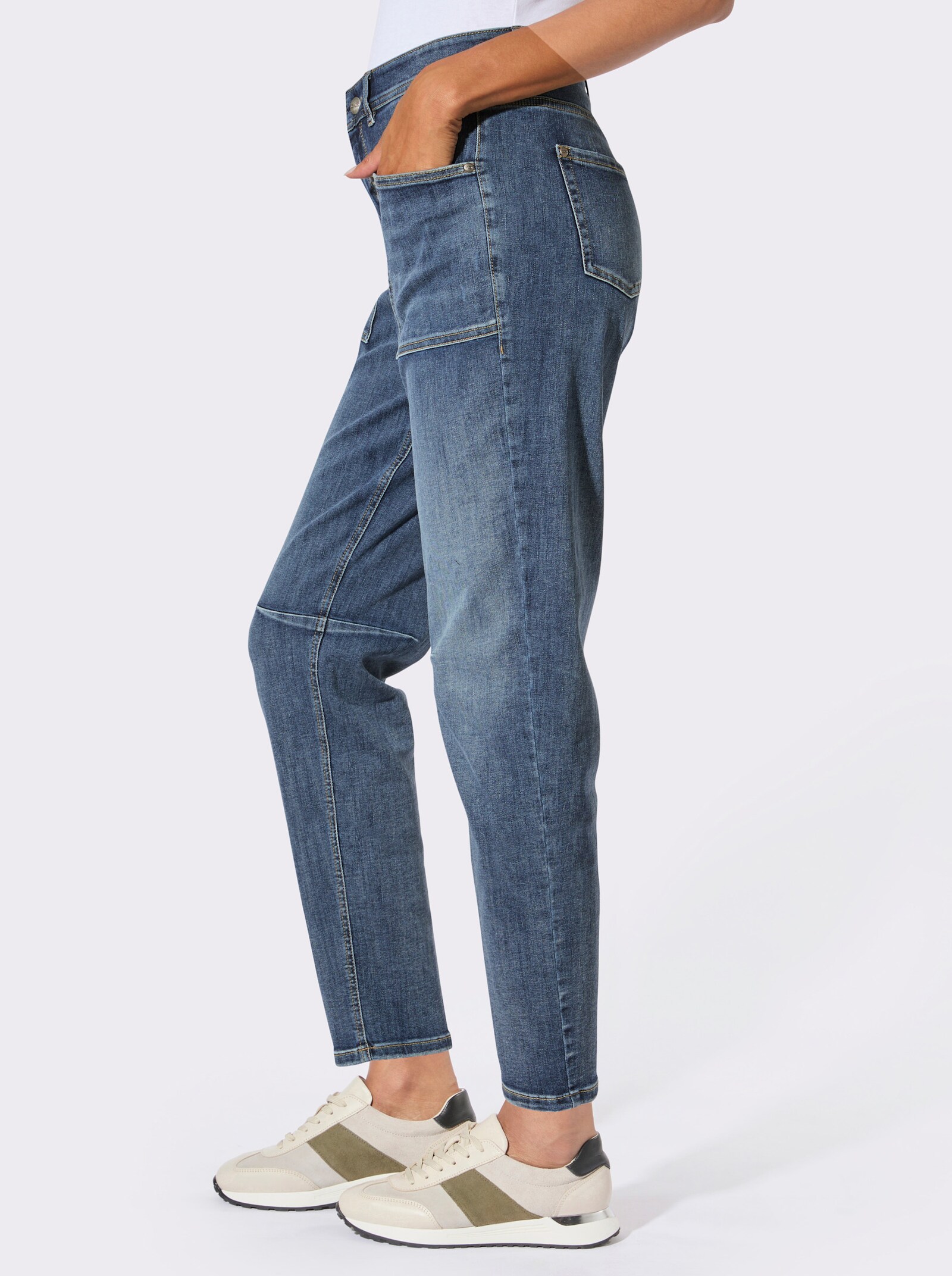 Ascari Jeans im lässigen Barrell-Style - blue-stone-washed