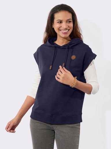 Kapuzenshirt mit Tunnelzug - marine