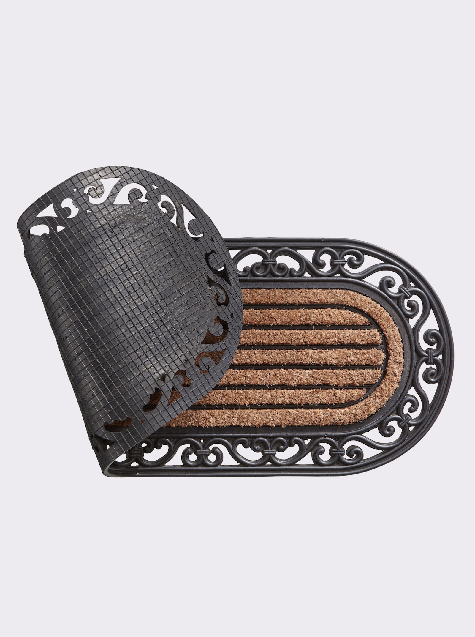 heine home Fußmatte - schwarz-natur