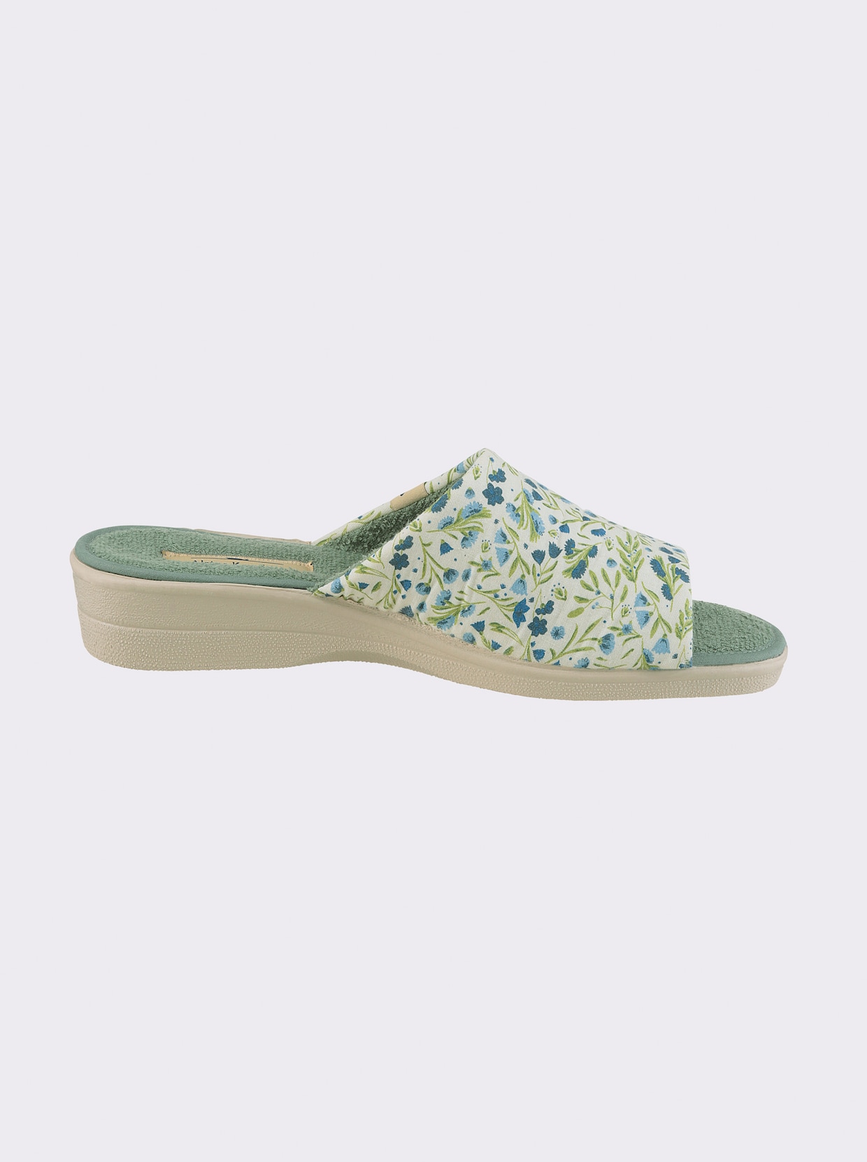 Pantolette - bleu-bedruckt