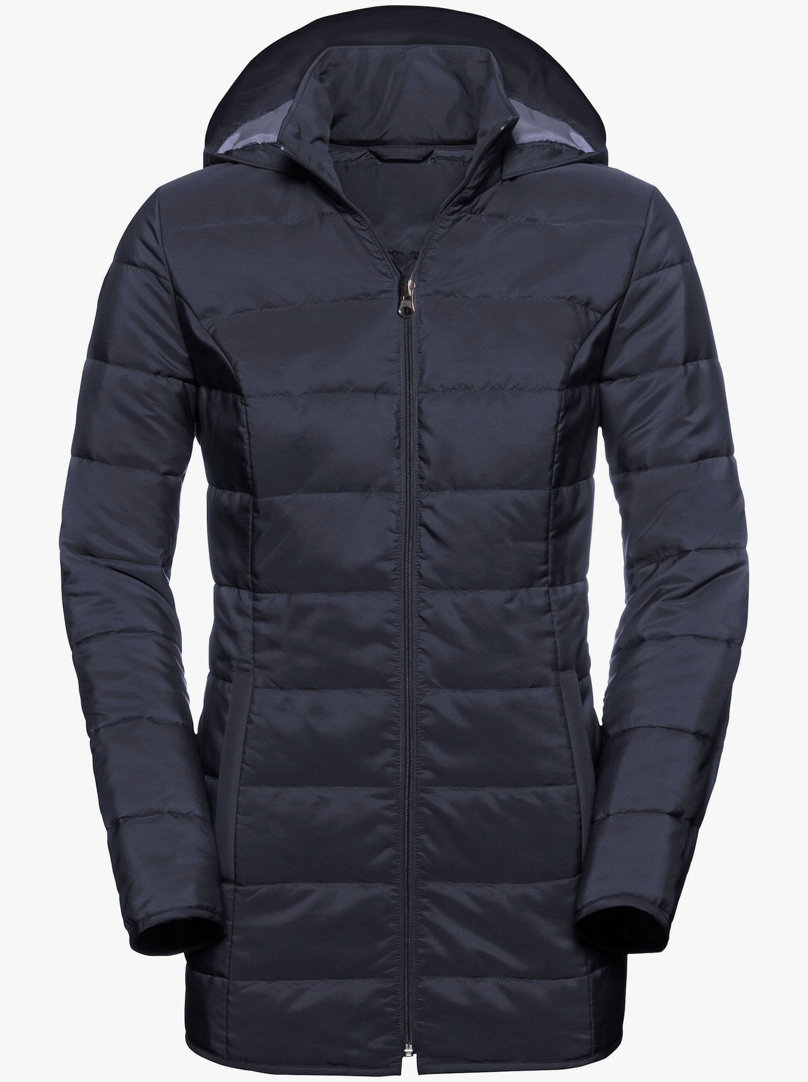 Steppjacke mit Kapuze, wärmend - marine