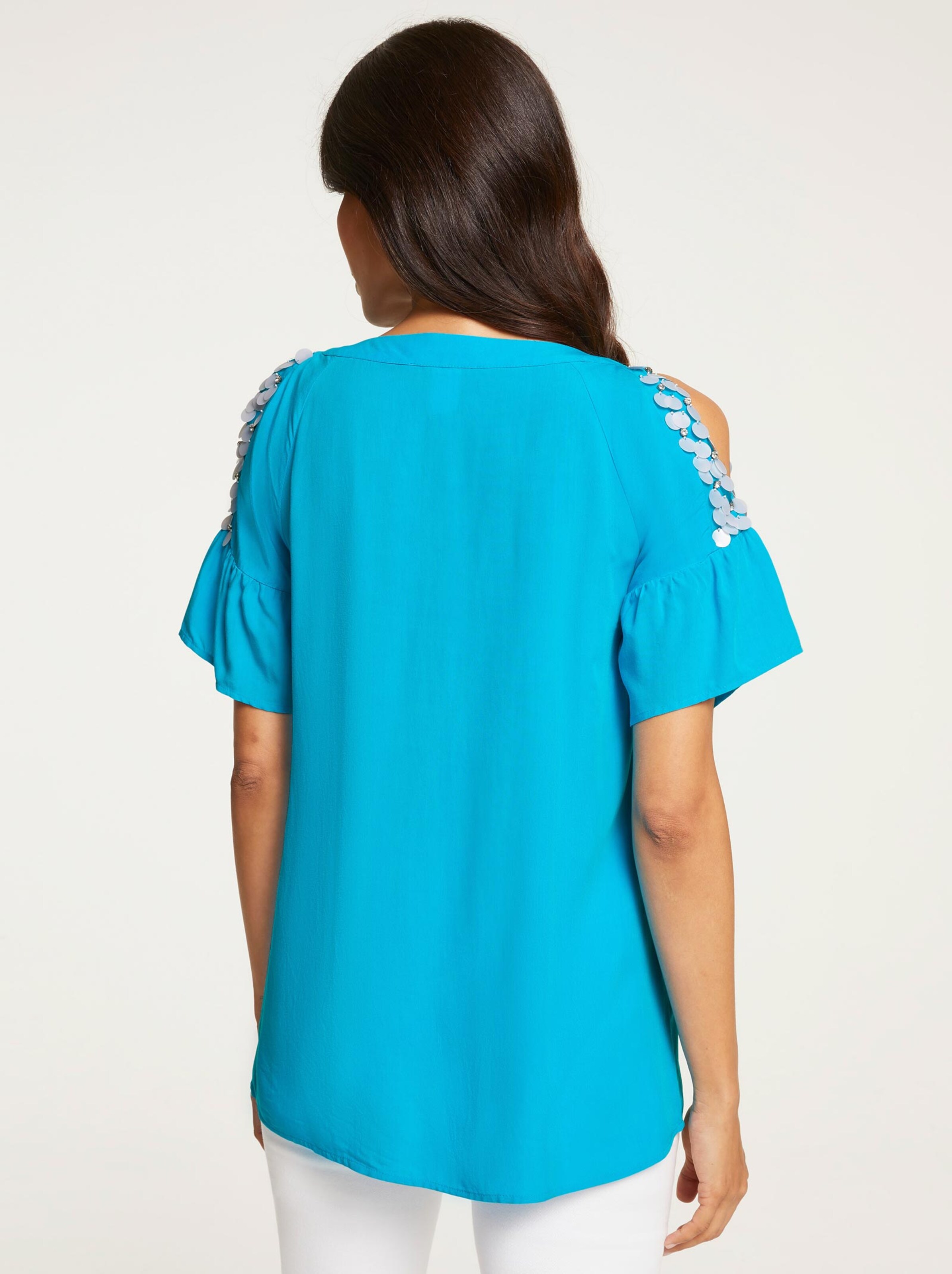 Damenmode Blusen Ashley Brooke Bluse in azurblau Damenmode Blusen Ashley Brooke Bluse in azurblau