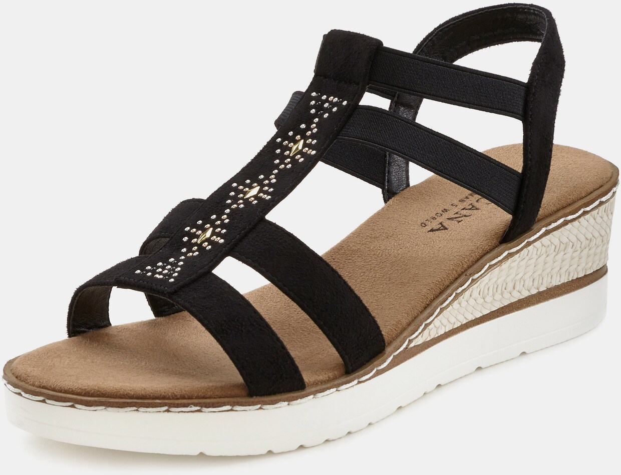 LASCANA Sandalette - schwarz