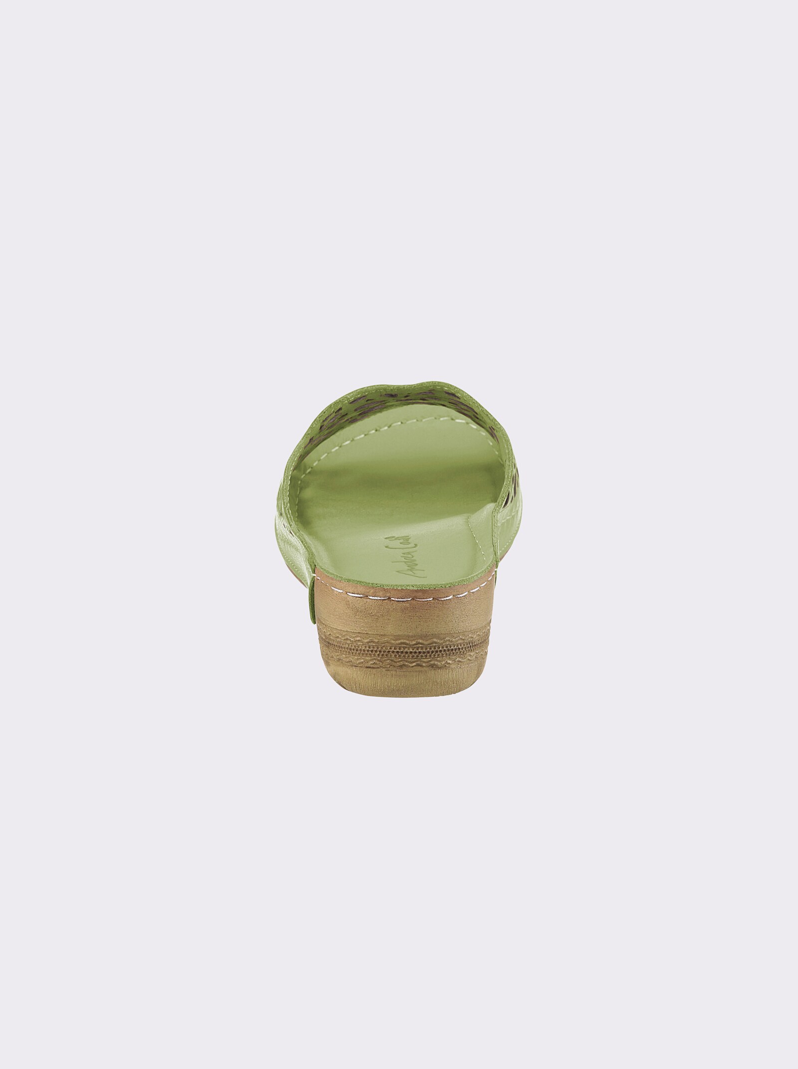 Andrea Conti Pantolette mit Handnaht - apfel