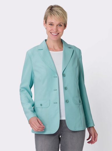 Blusenblazer mit Wiener Nähten - mint