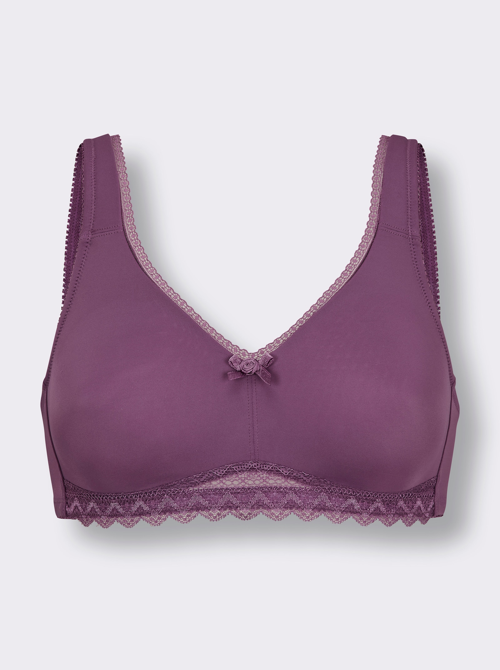 wäschepur Komfort-BH ohne Bügel mit nahtlose Cups - violett