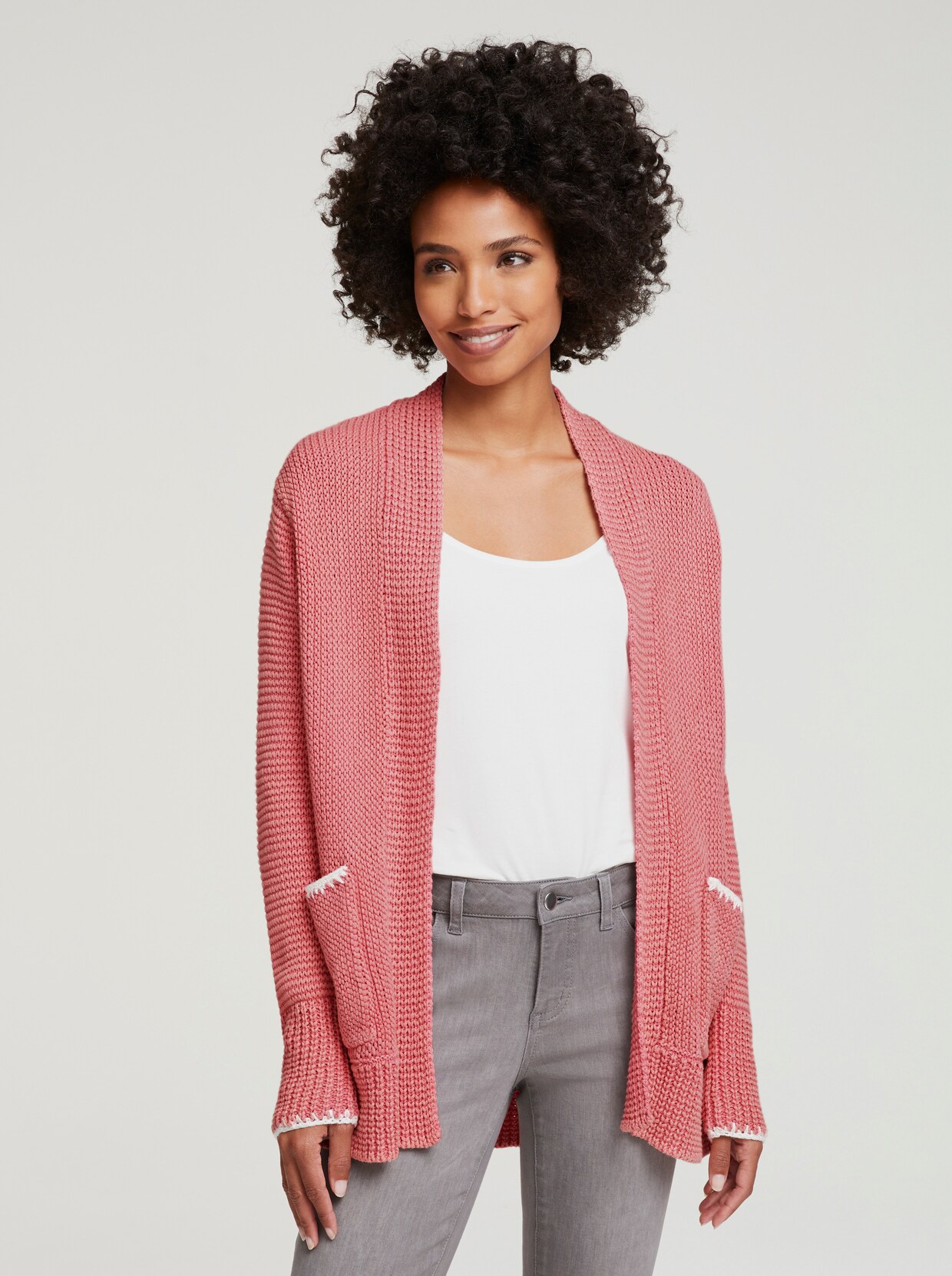 heine Cardigan - koralle