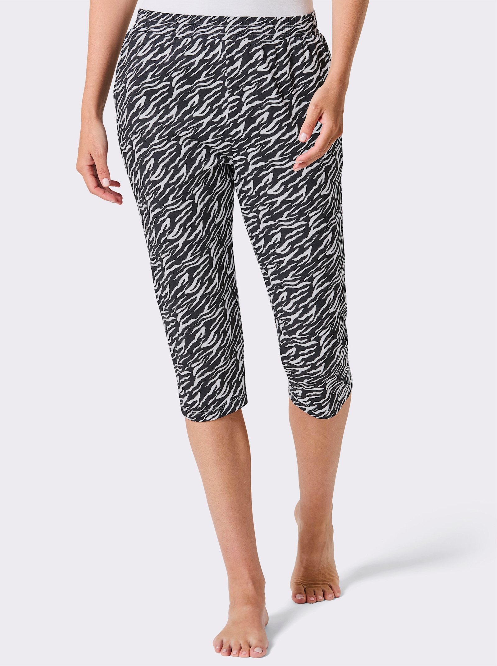 feel good Capri-Hose - schwarz-weiss