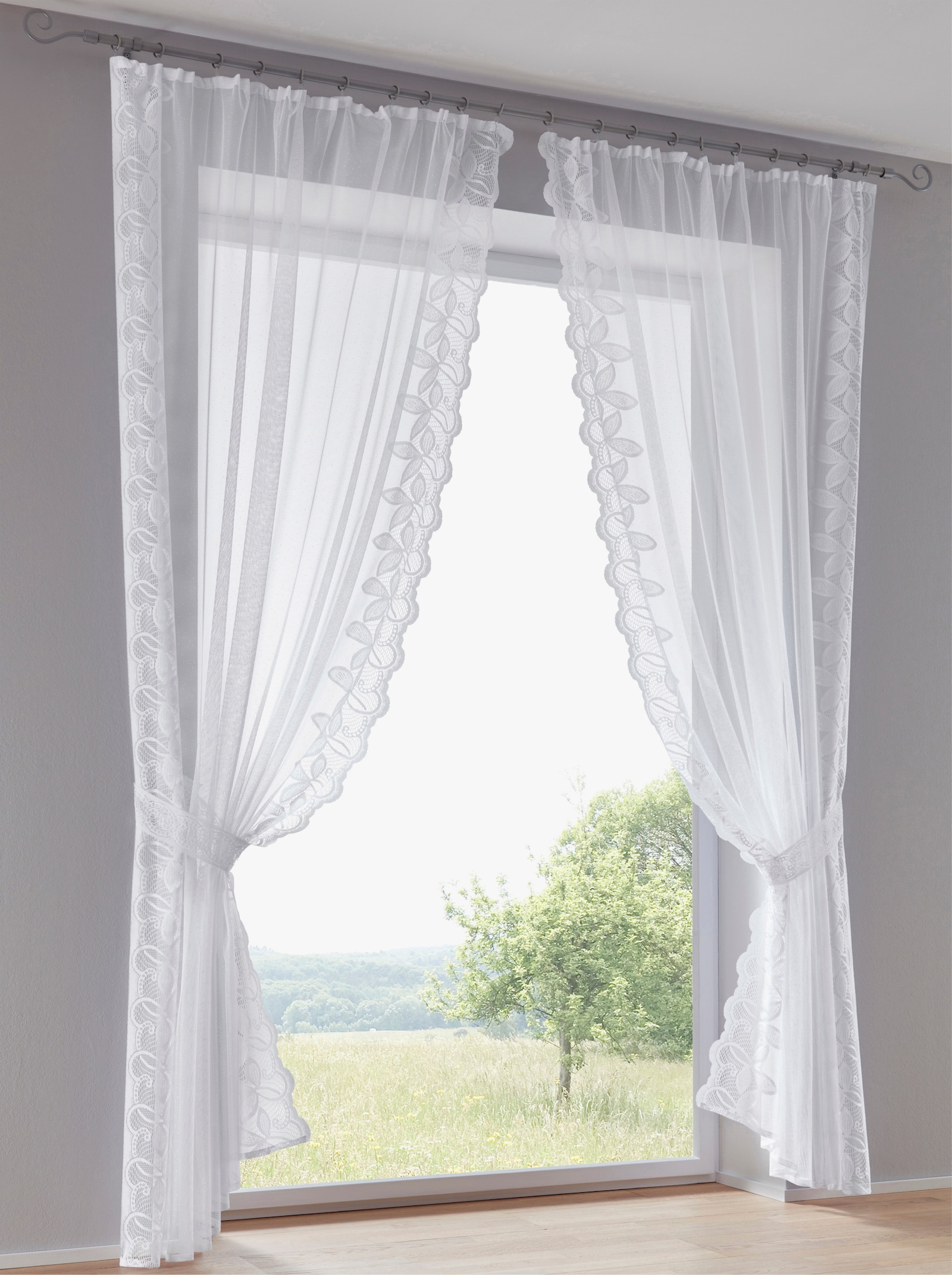 heine home Decoratieve vitrage - wit