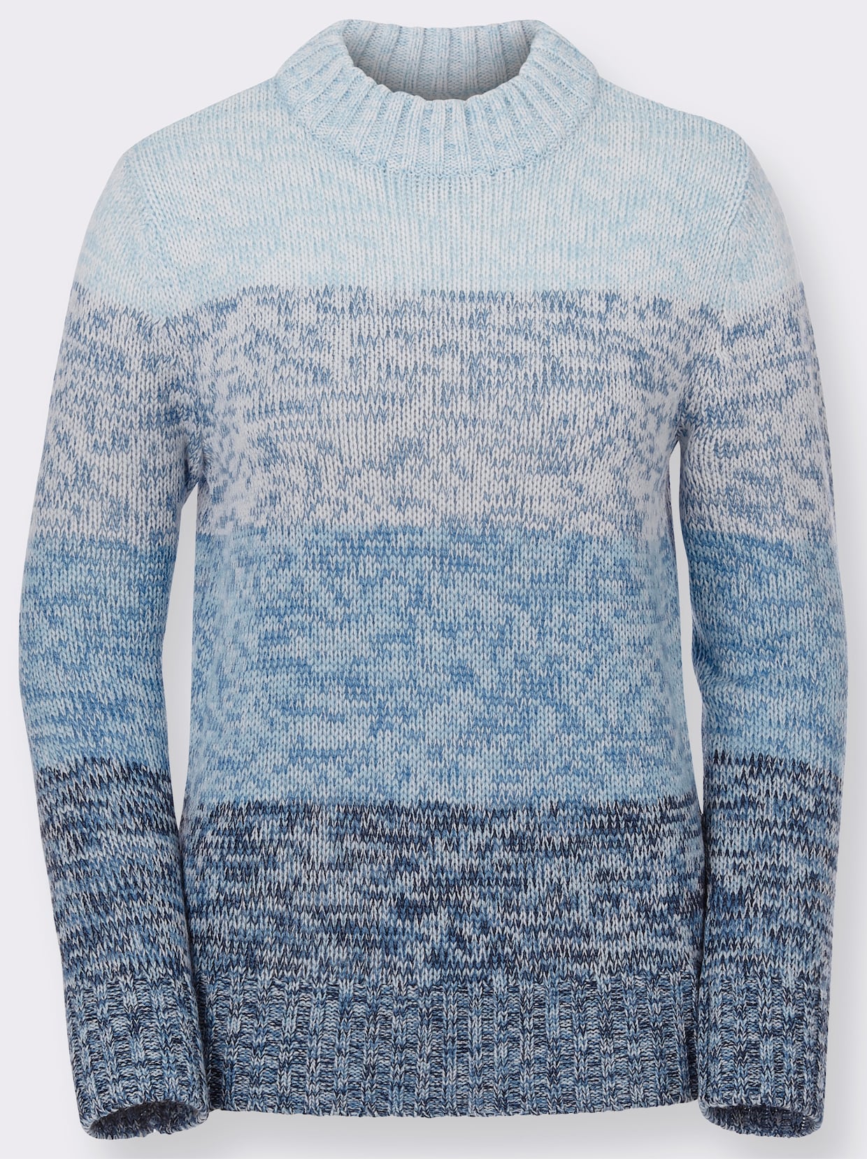Pullover - blauw gemêleerd