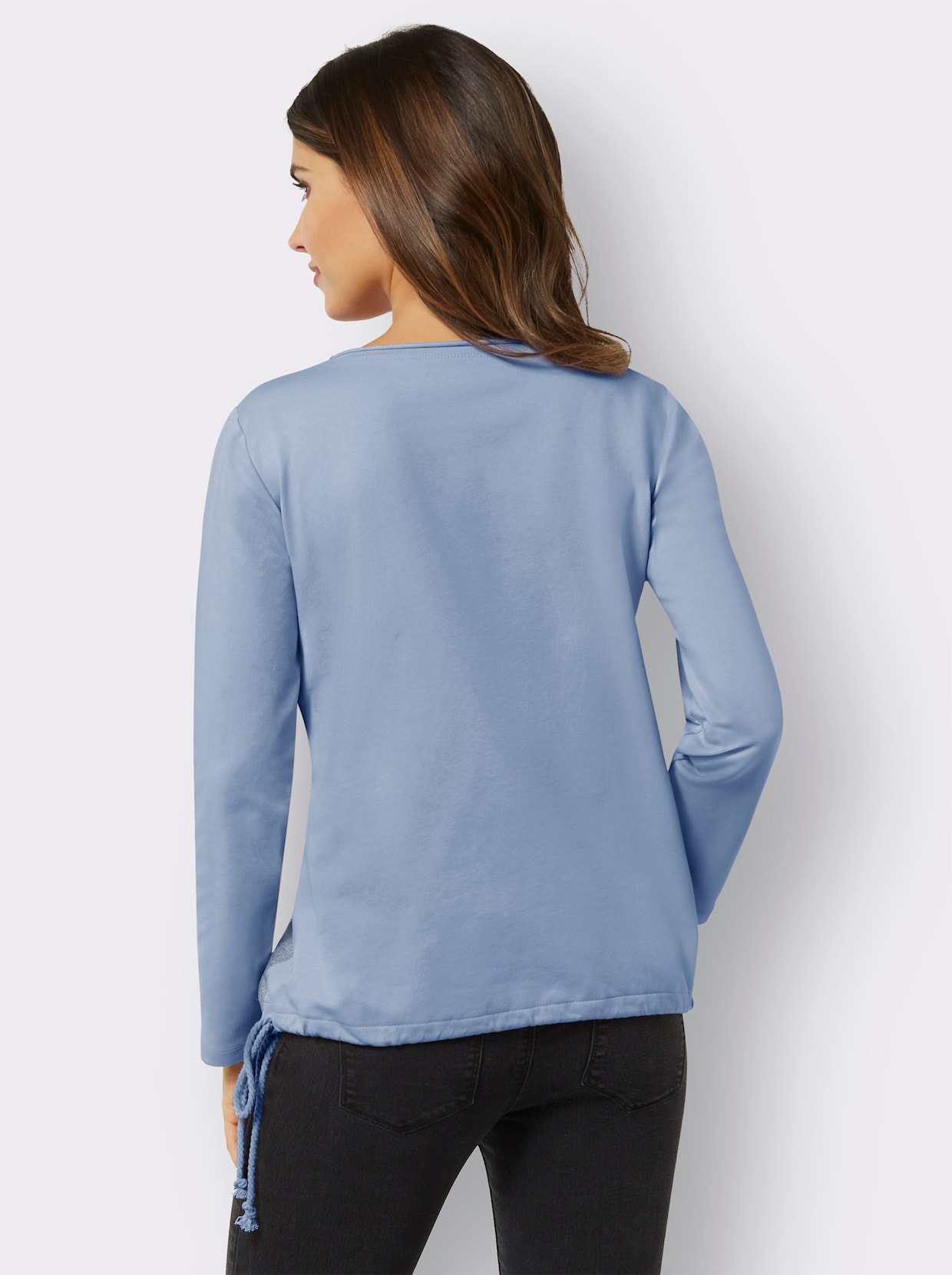 sweatshirt - bleu geprint