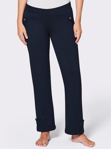 feel good Dehnbund-Hose mit weitenverstellbarem Bein - marine