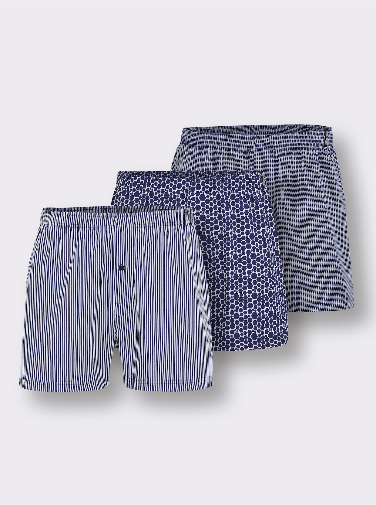 KINGsCLUB Boxershorts - marine geprint