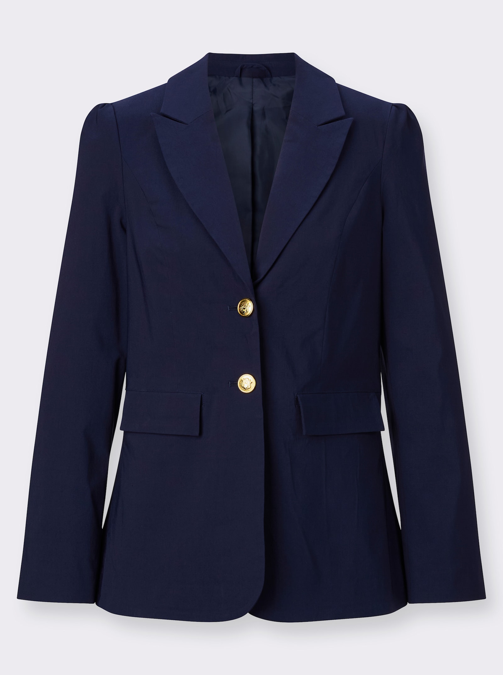 Blazer van bengaline - marine