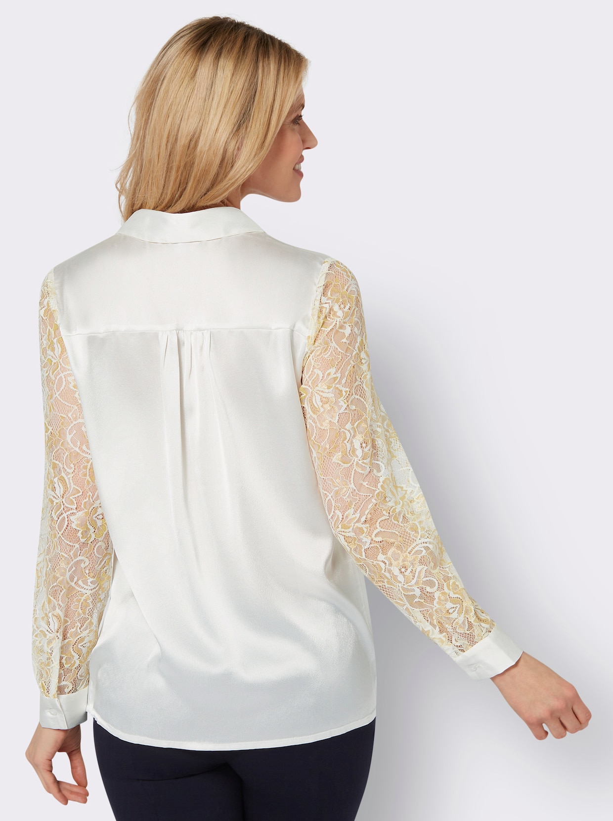 Kanten blouse - ecru