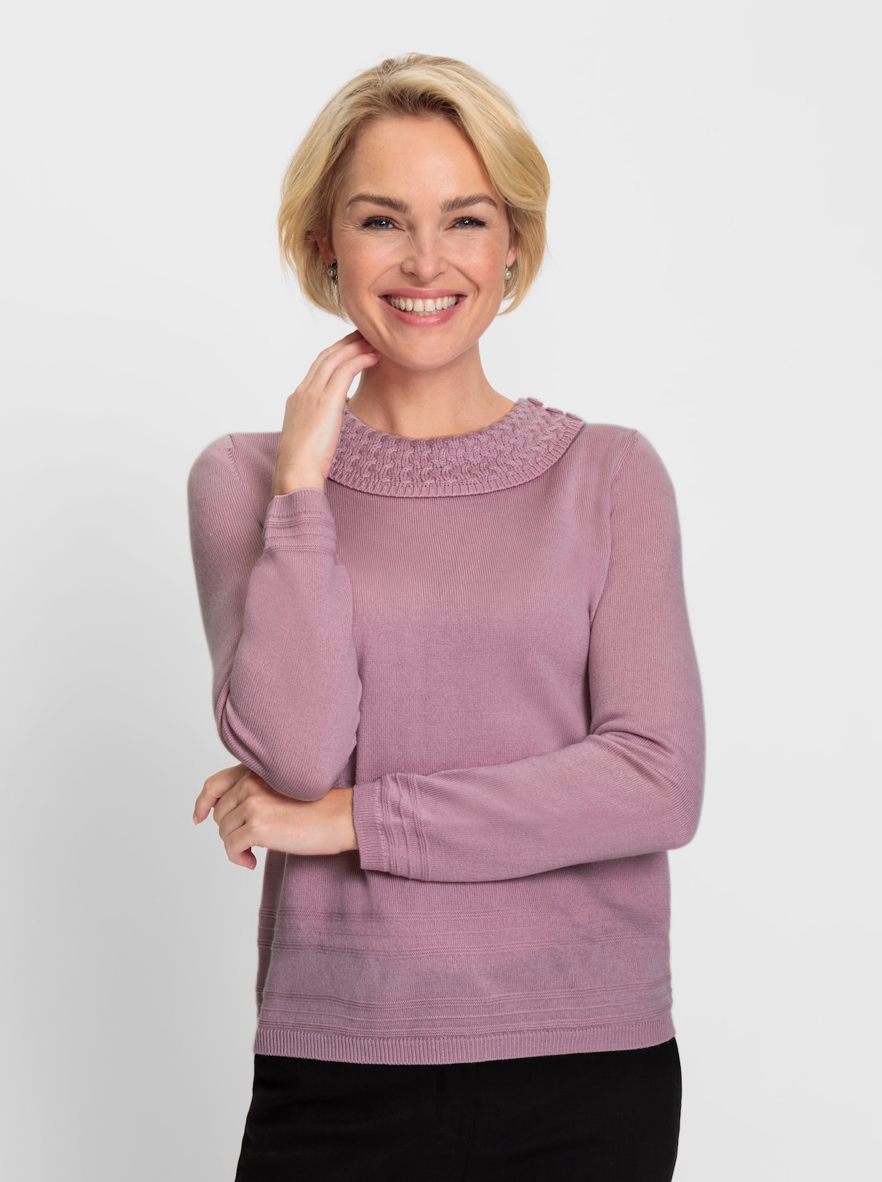 Pullover met lange mouwen - roze