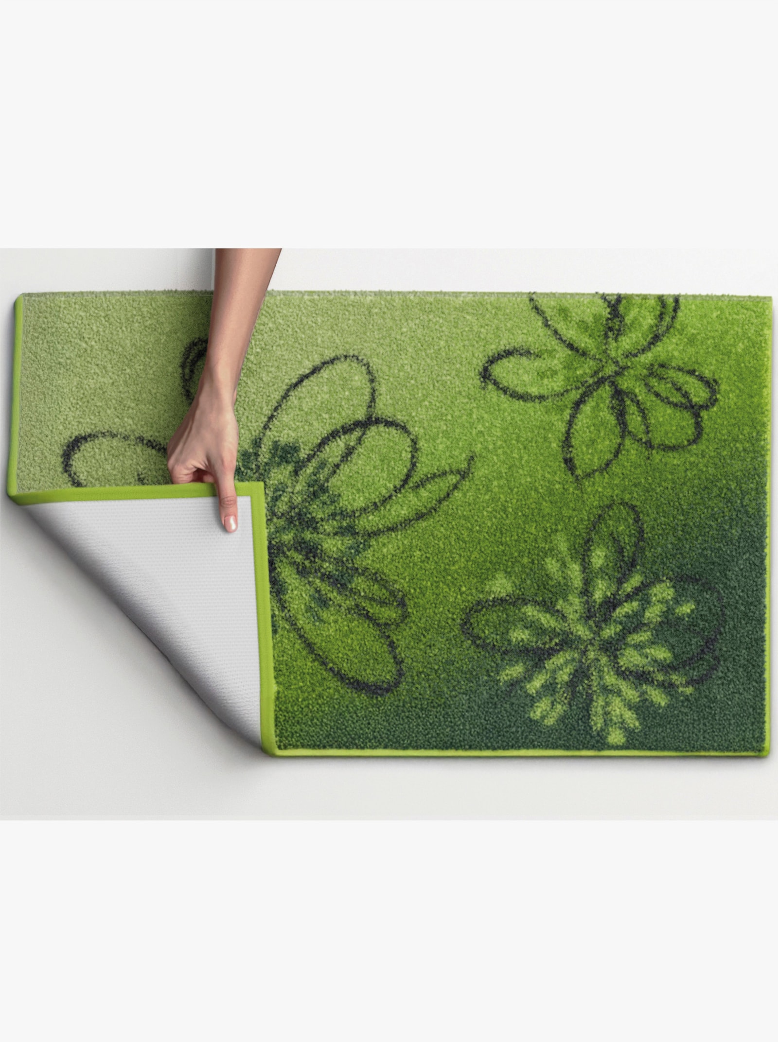 Grund Badematte - grün-grau