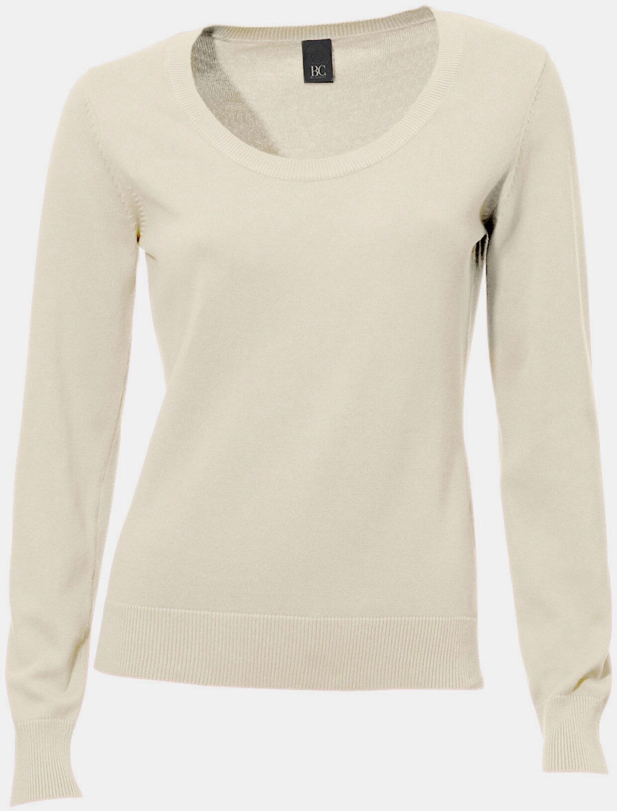 heine Rundhals-Pullover - offwhite