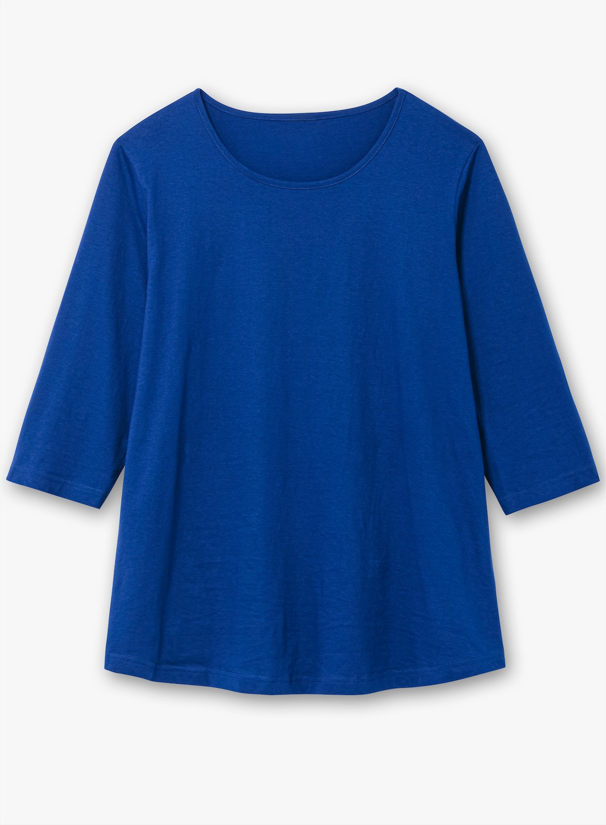 Longshirt - royalblau + pink
