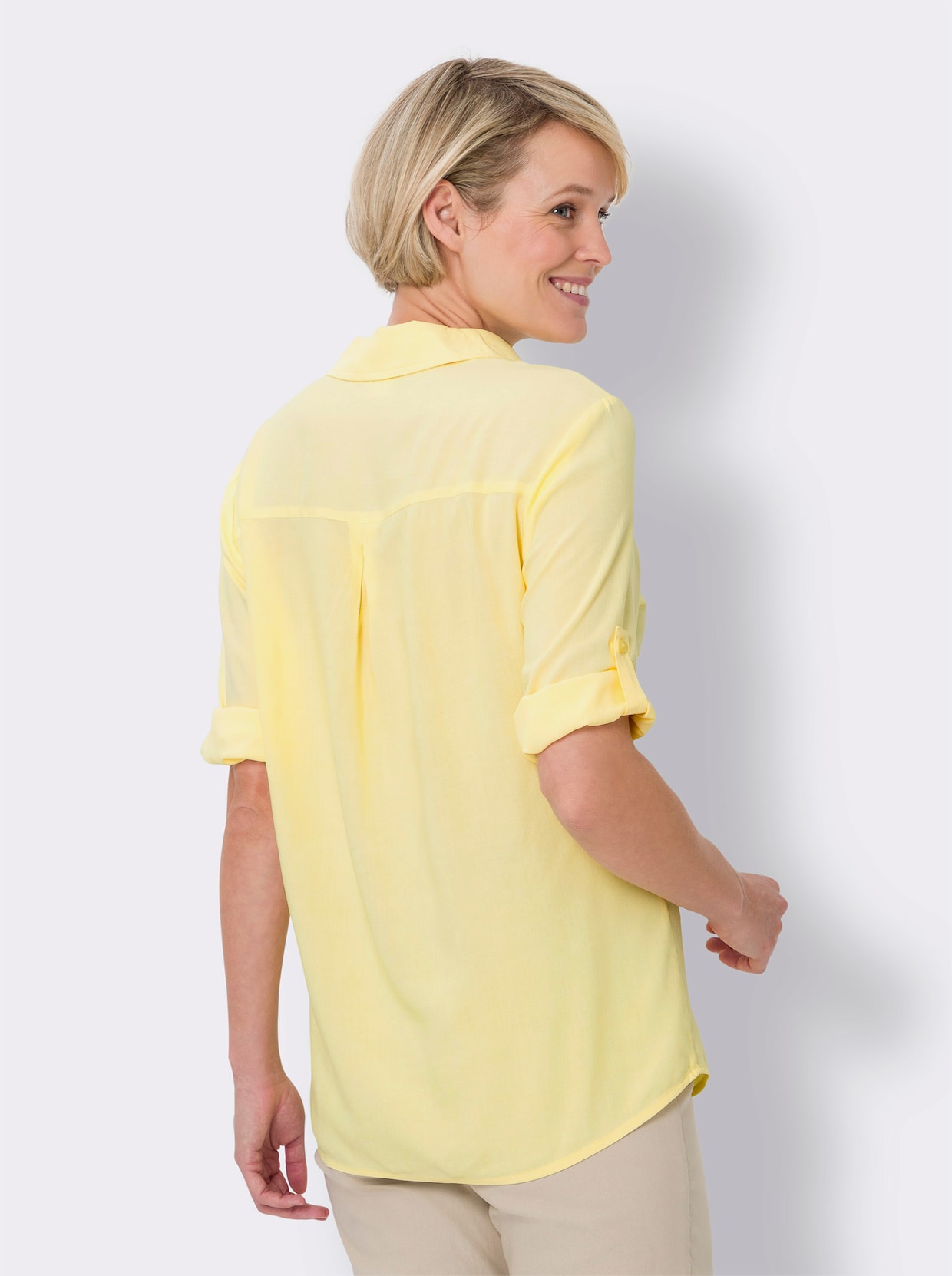 Comfortabele blouse - citroen