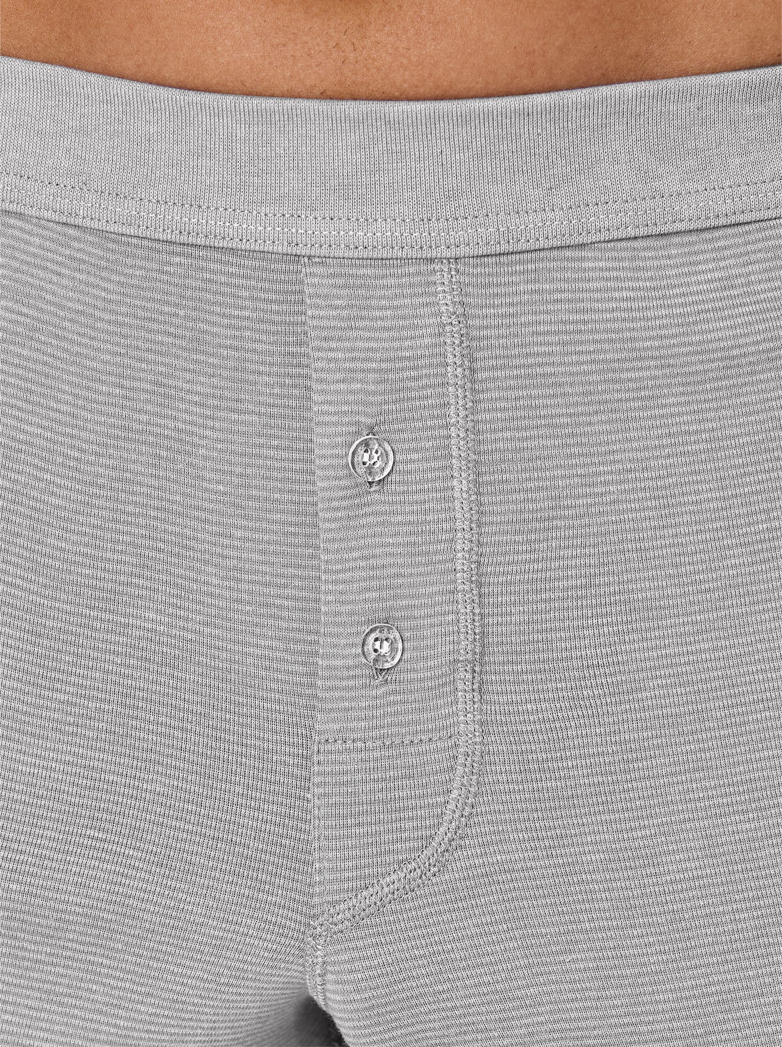 wäschepur men Boxershorts - hellgrau-geringelt