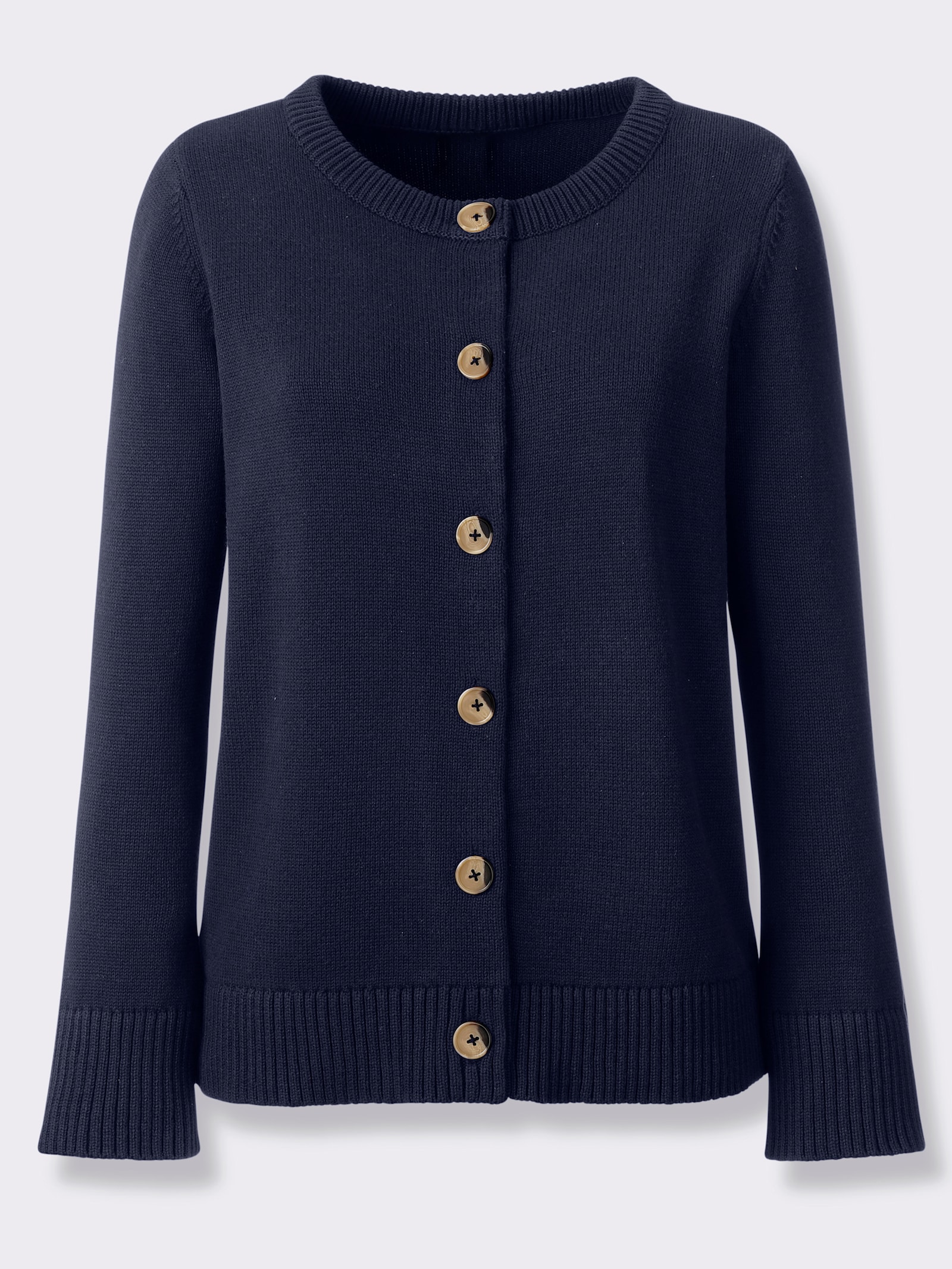 heine Strickjacke in Kurzform - marine