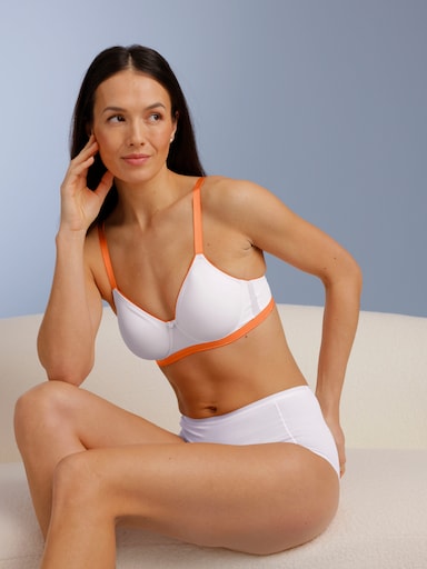 wäschepur Minimizer-BH mit Bügel und nahtlosen Cups - weiß