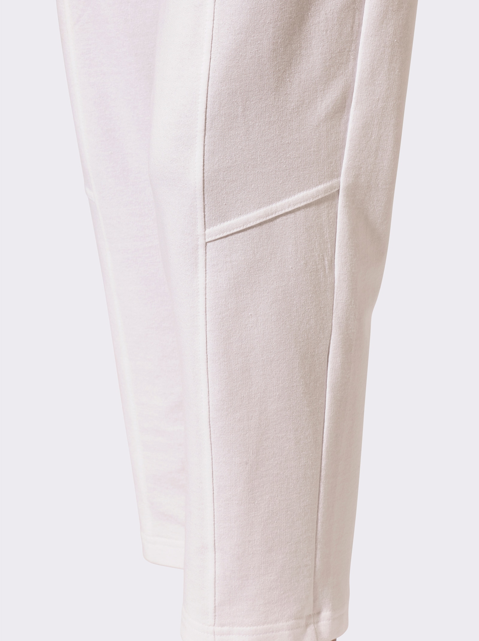 Sweathose mit Rundum-Dehnbund - weiss