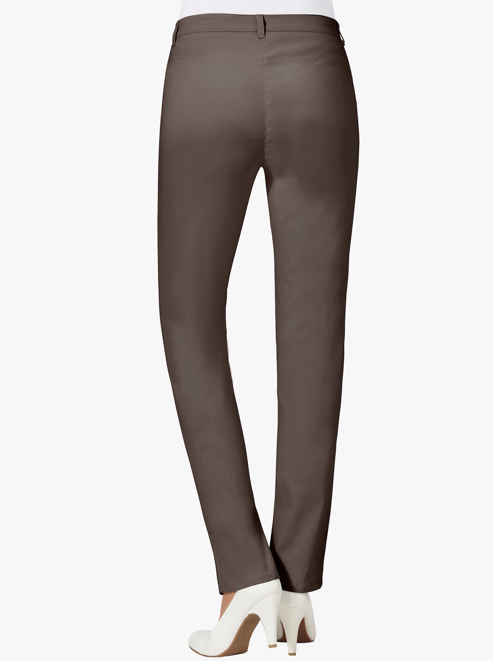 Stehmann Comfort line Stretch-Hose mit Zier-Taschen vorne - taupe