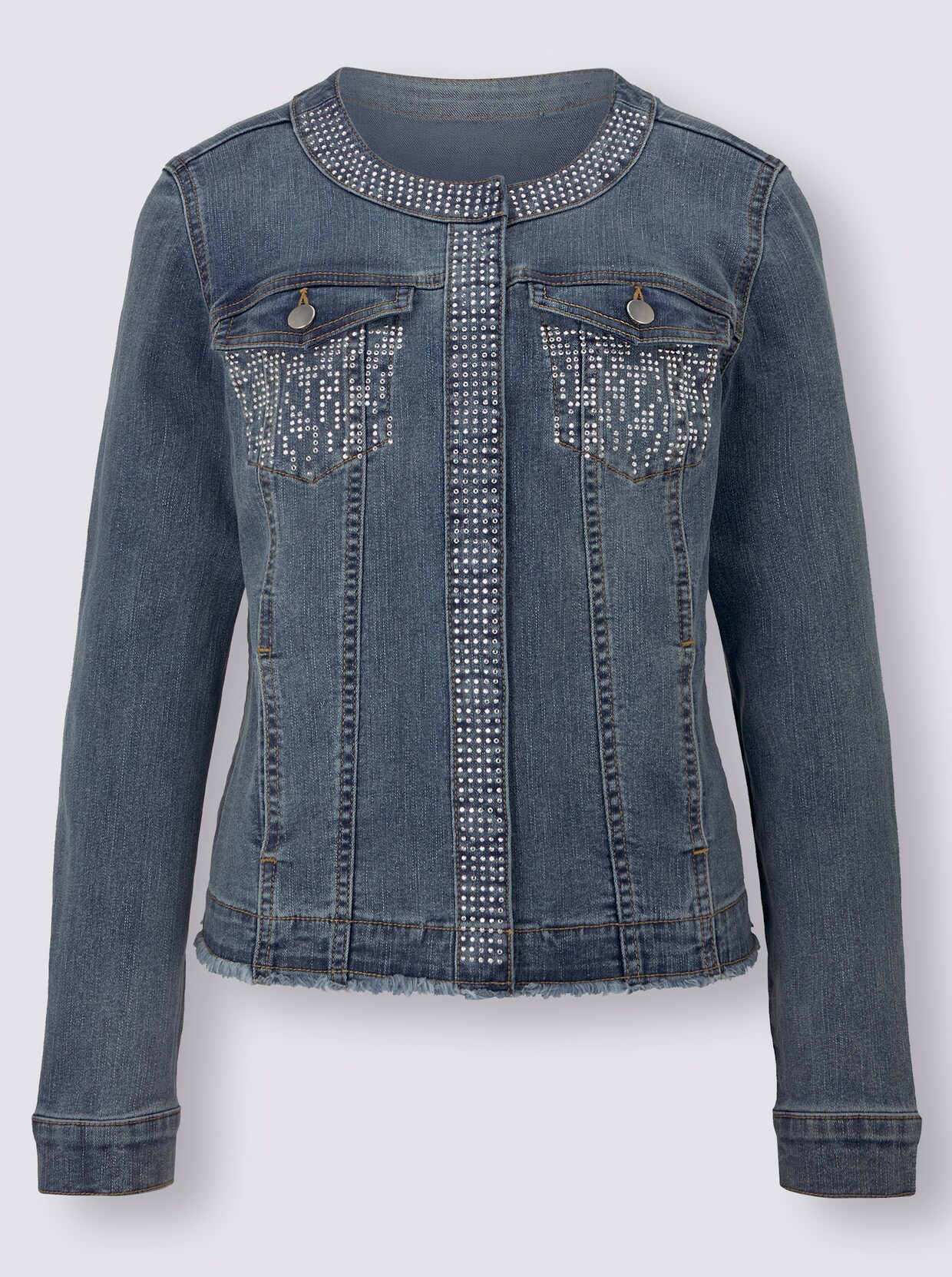Jeansjacke - blue-stone-washed