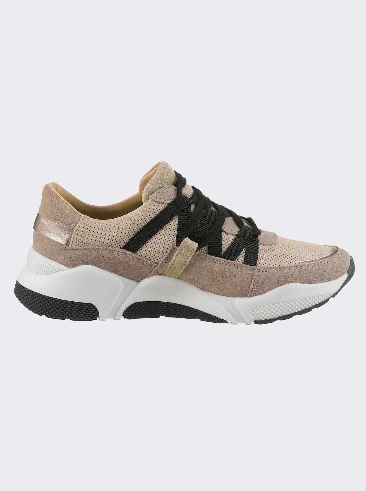 heine Sneaker - taupe-schwarz