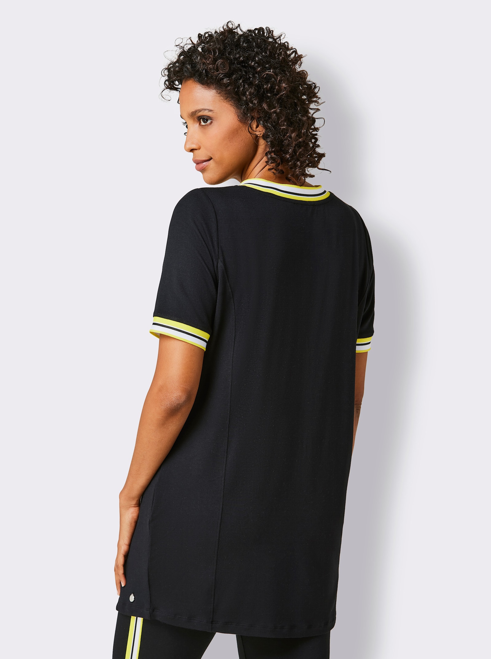 CREATION L PREMIUM Modal-Longshirt - schwarz