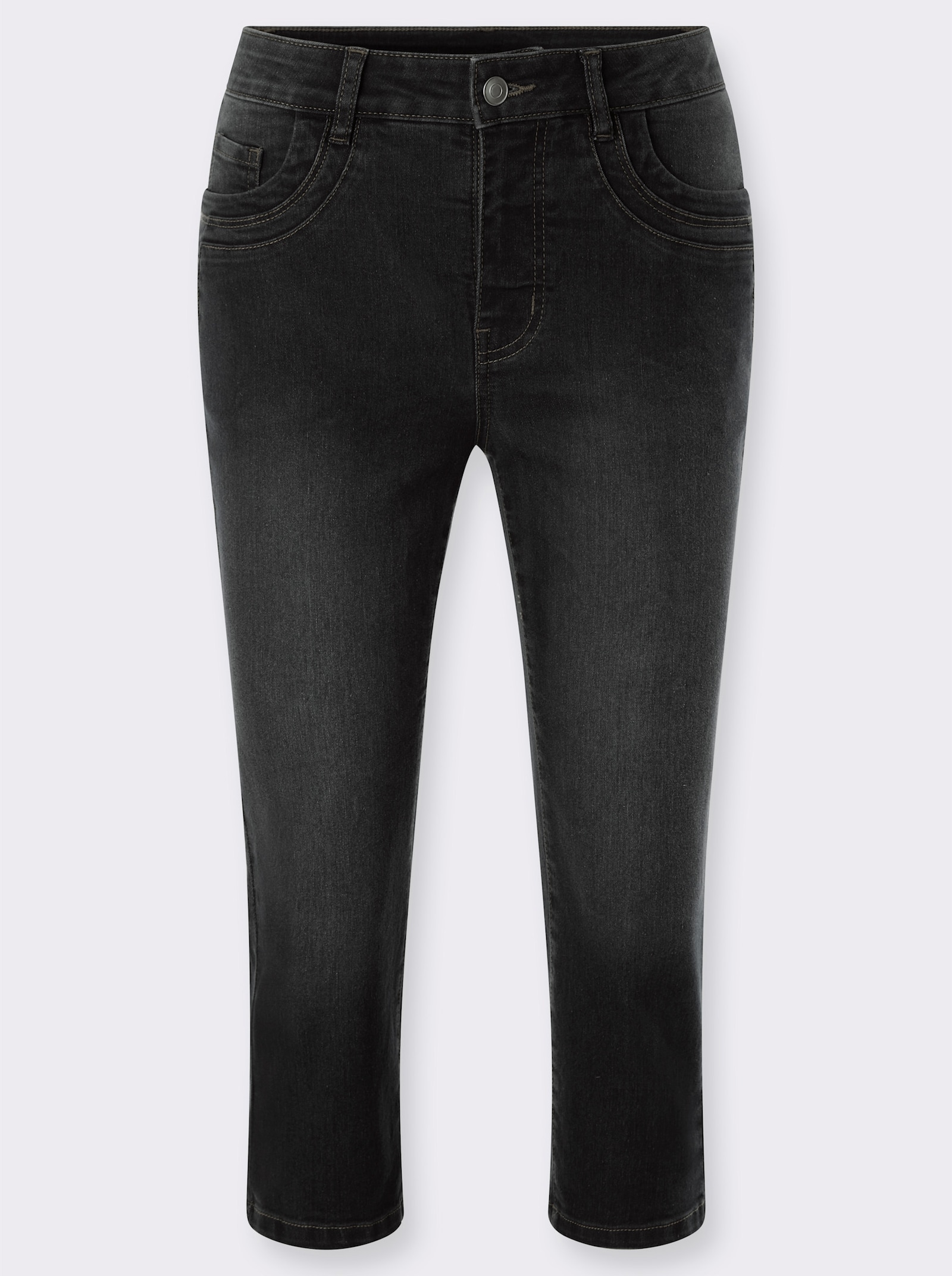 heine Caprijeans im 5-Pocket-Stil - black denim