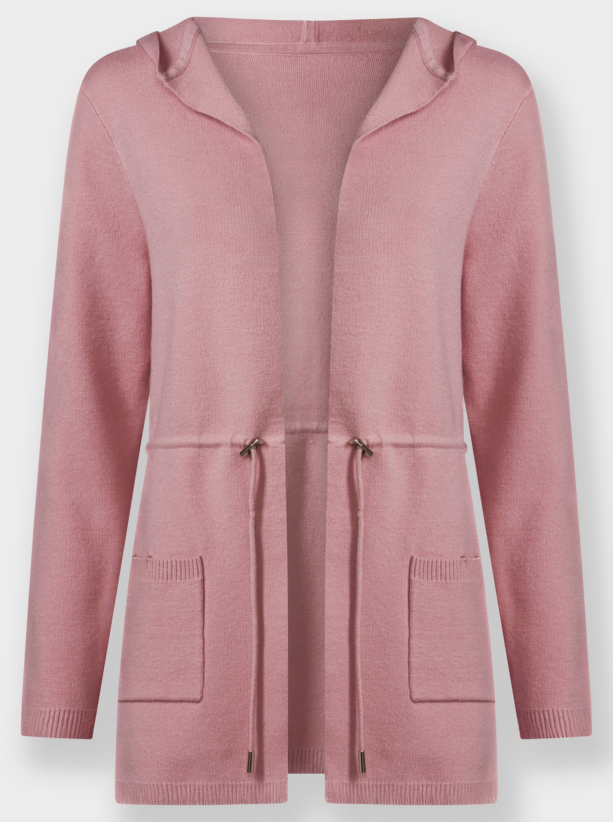 Kapuzenstrickjacke - hortensie