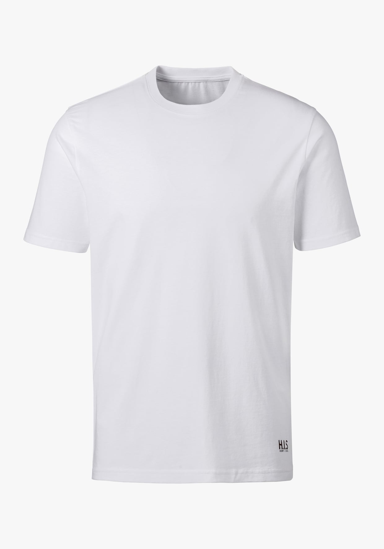 H.I.S T-Shirt - bordeaux, schwarz, weiß