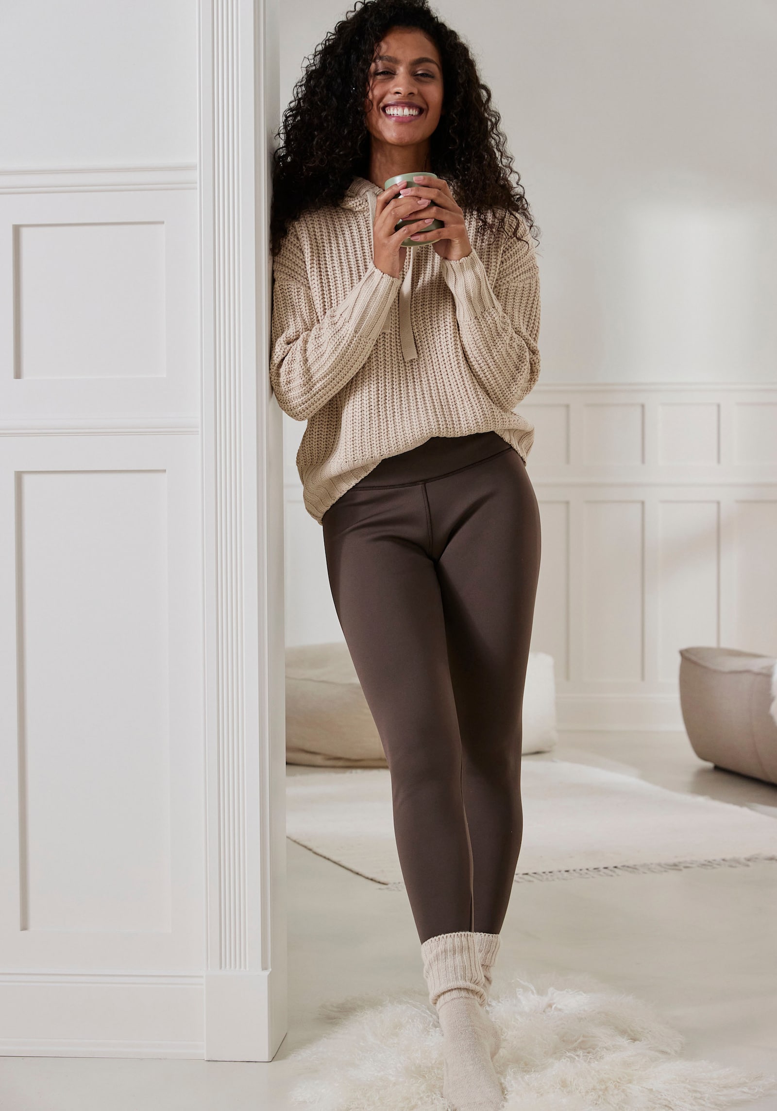 Lavana Thermoleggings - 1x braun