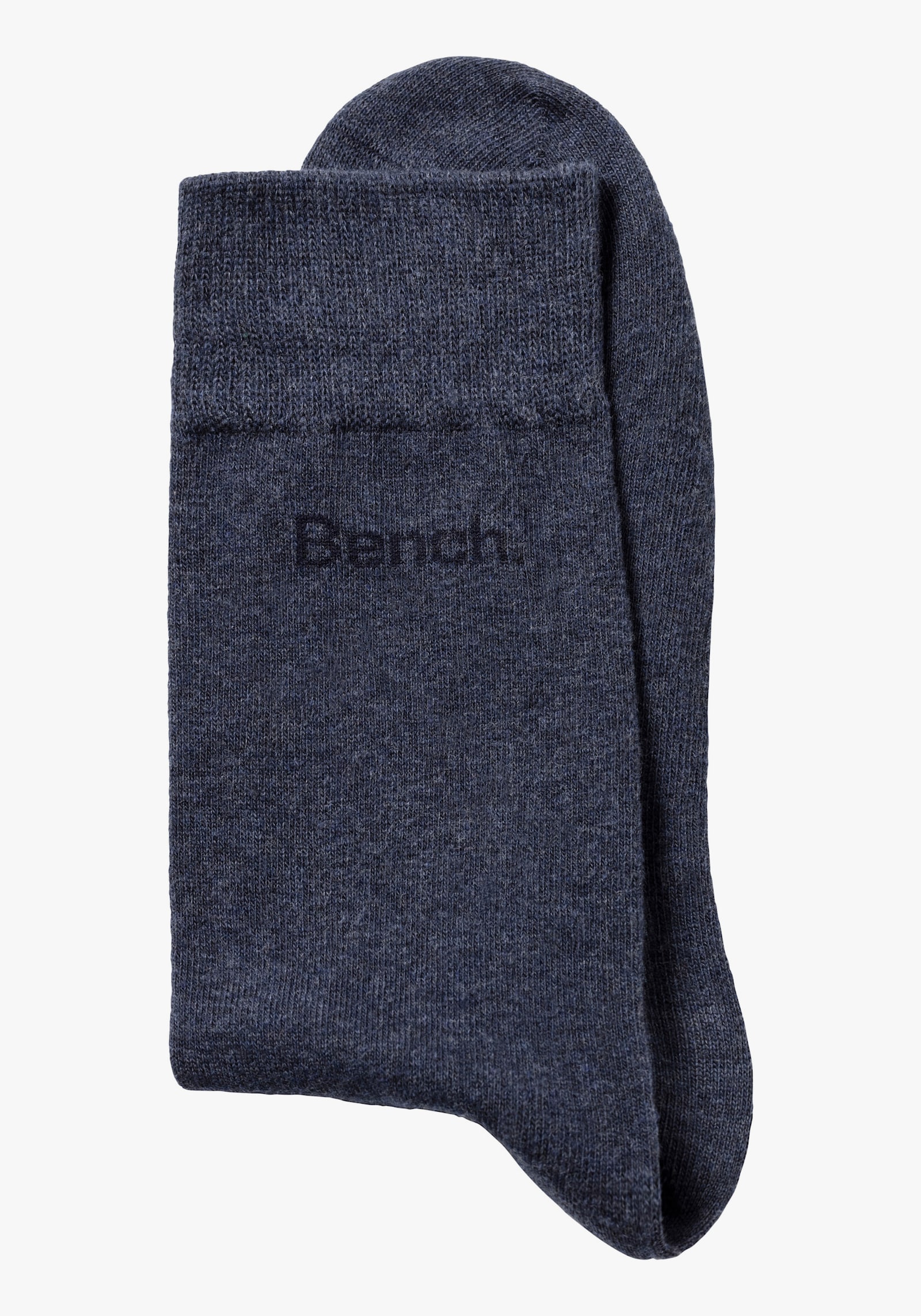 Bench. Basicsocken - 2x marine, 2x jeansblau-meliert