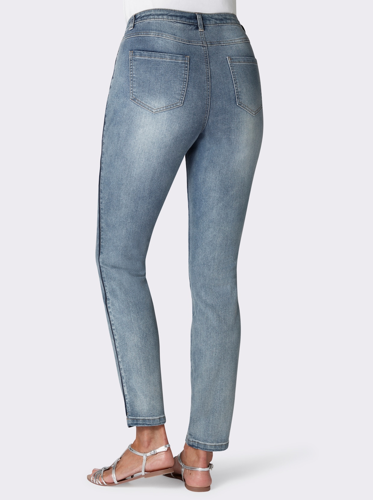 5-pocketjeans - blue-bleached