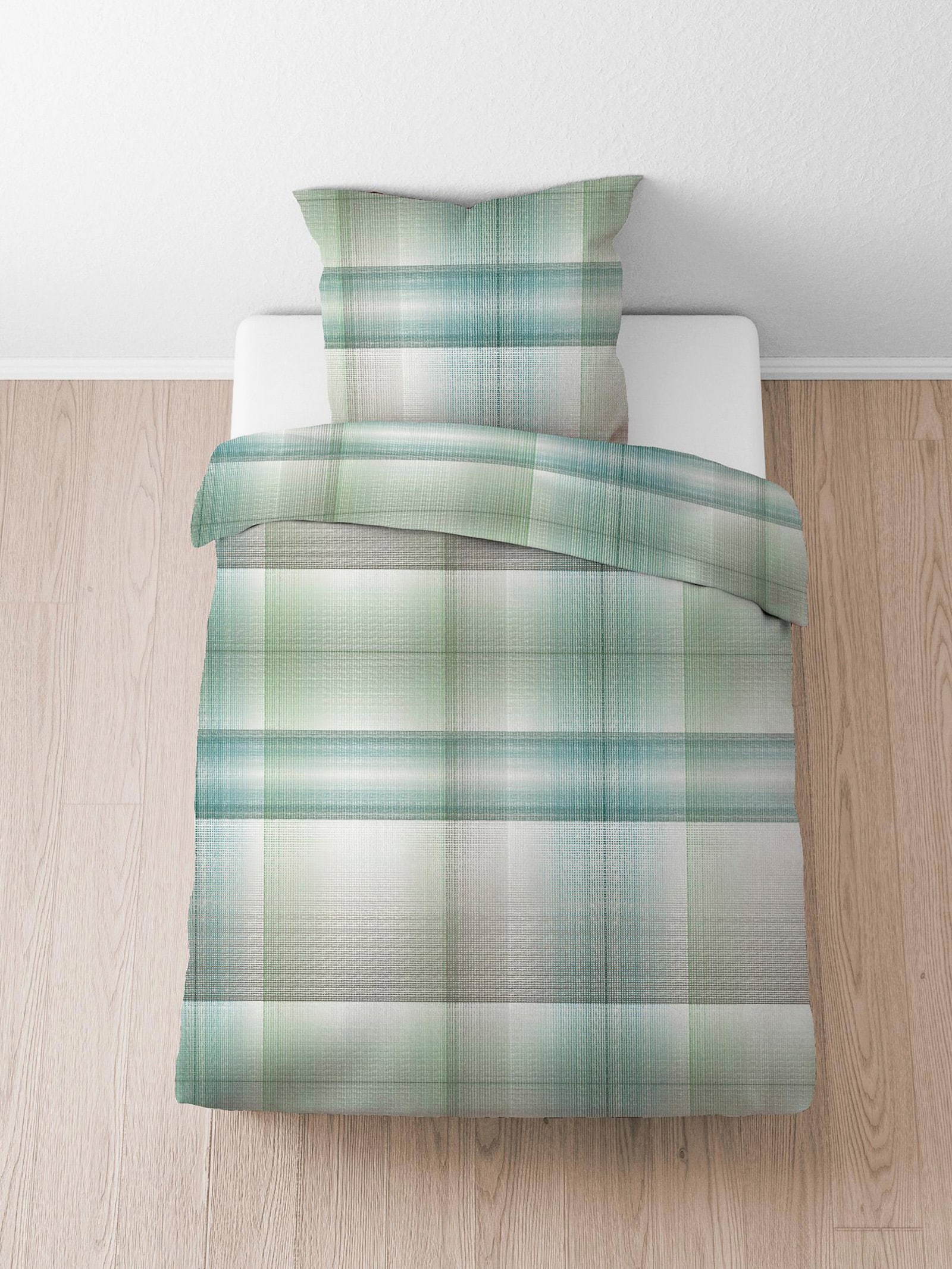 Biberna Bettwäsche - hellgrün