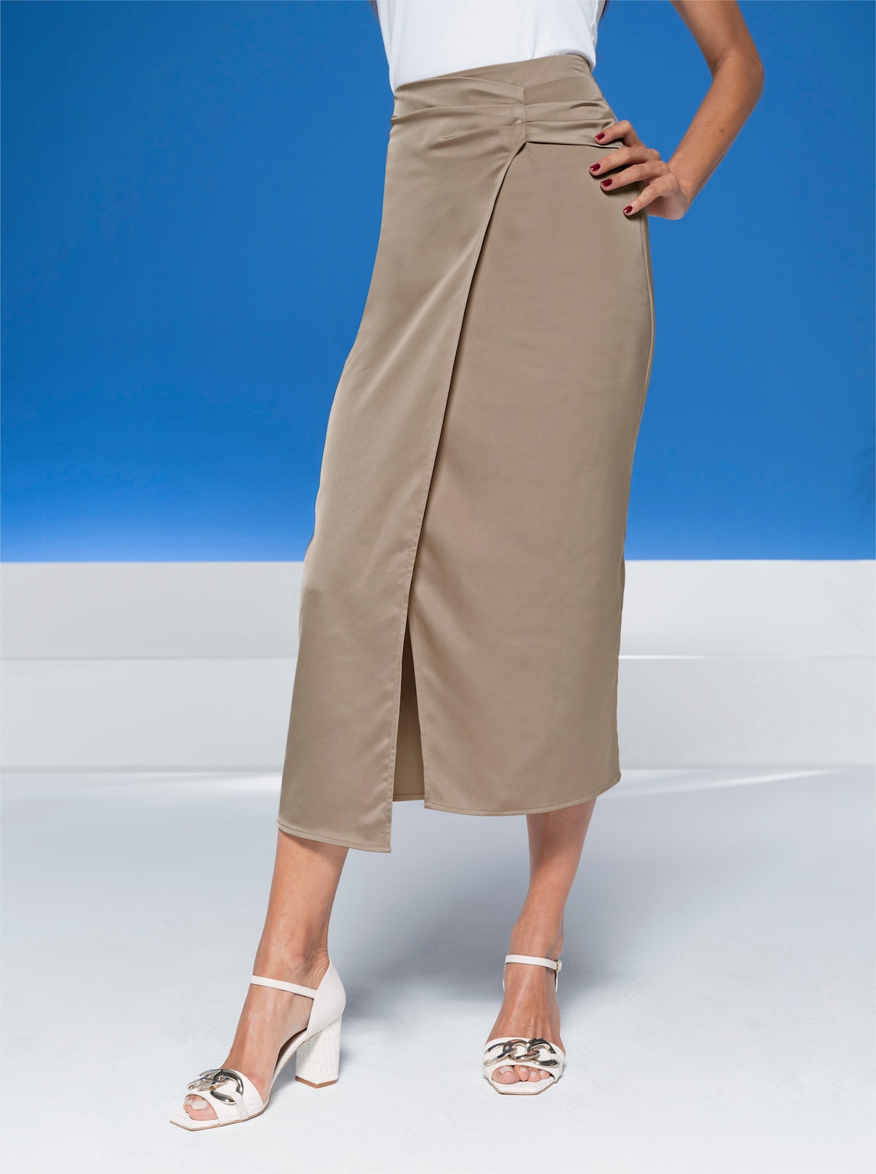 heine Jupe portefeuille - beige