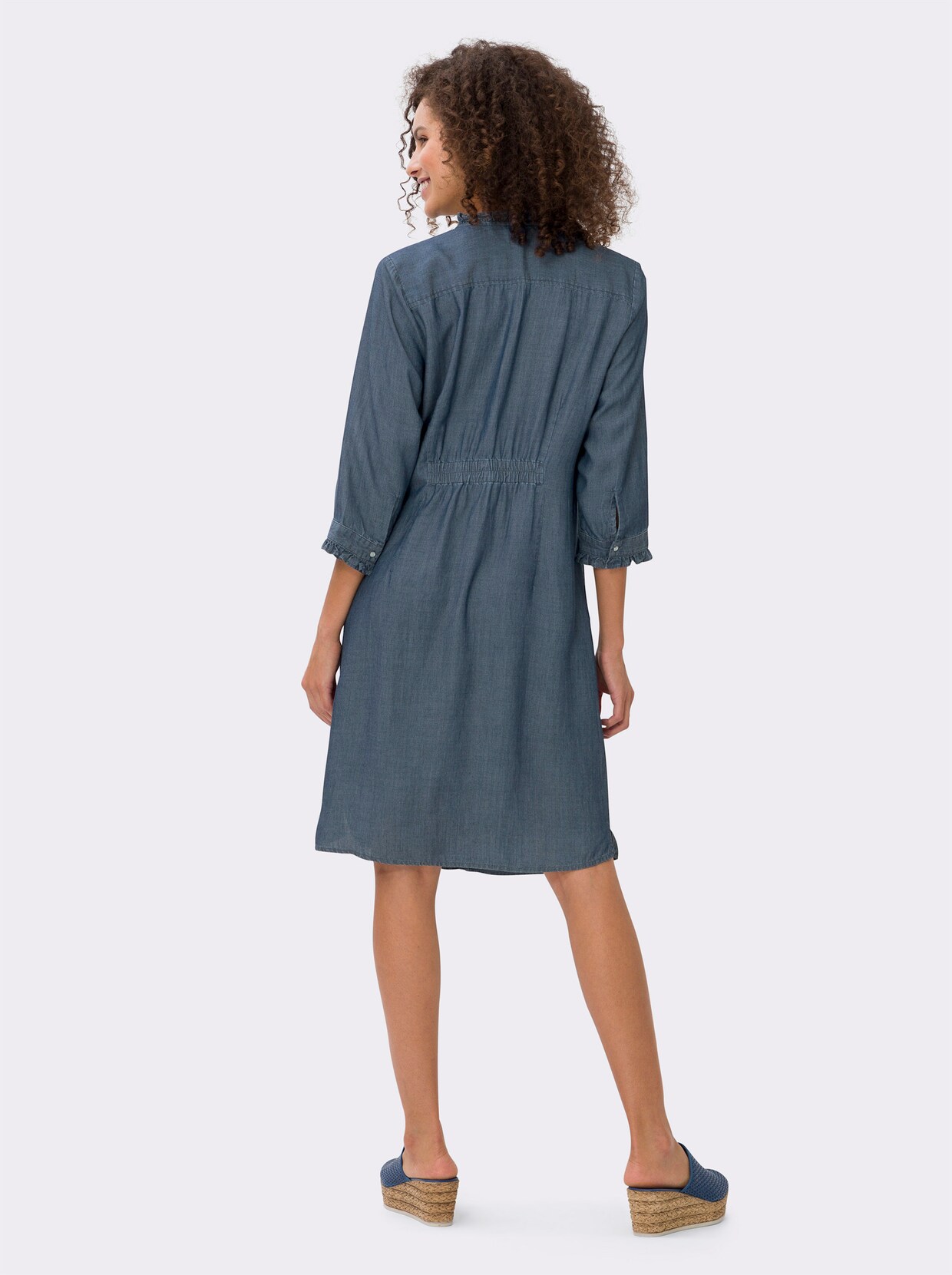 heine Robe tissée - bleu jean