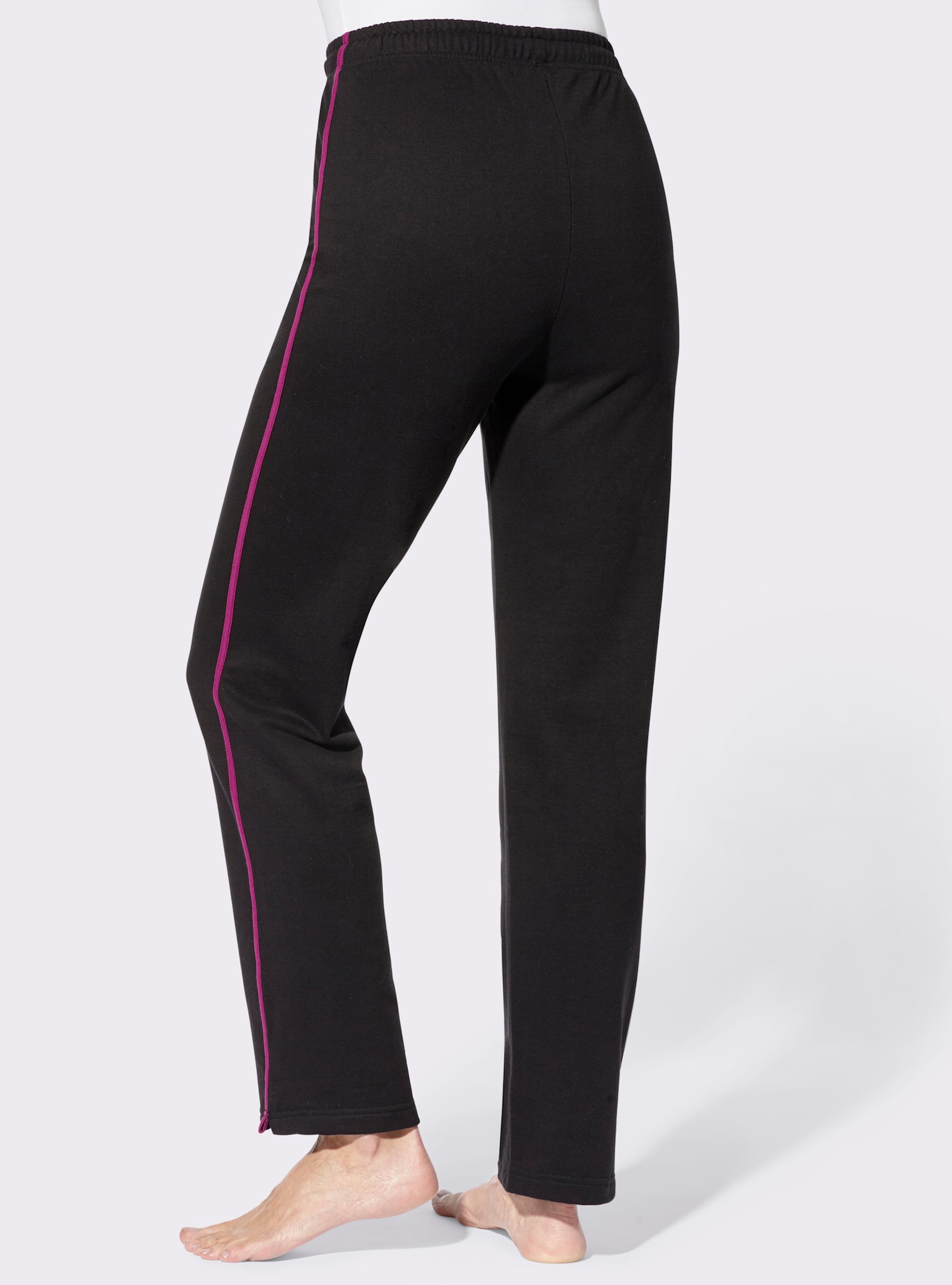 Catamaran Sports Freizeithose mit angerauter Innenseite - schwarz-pink