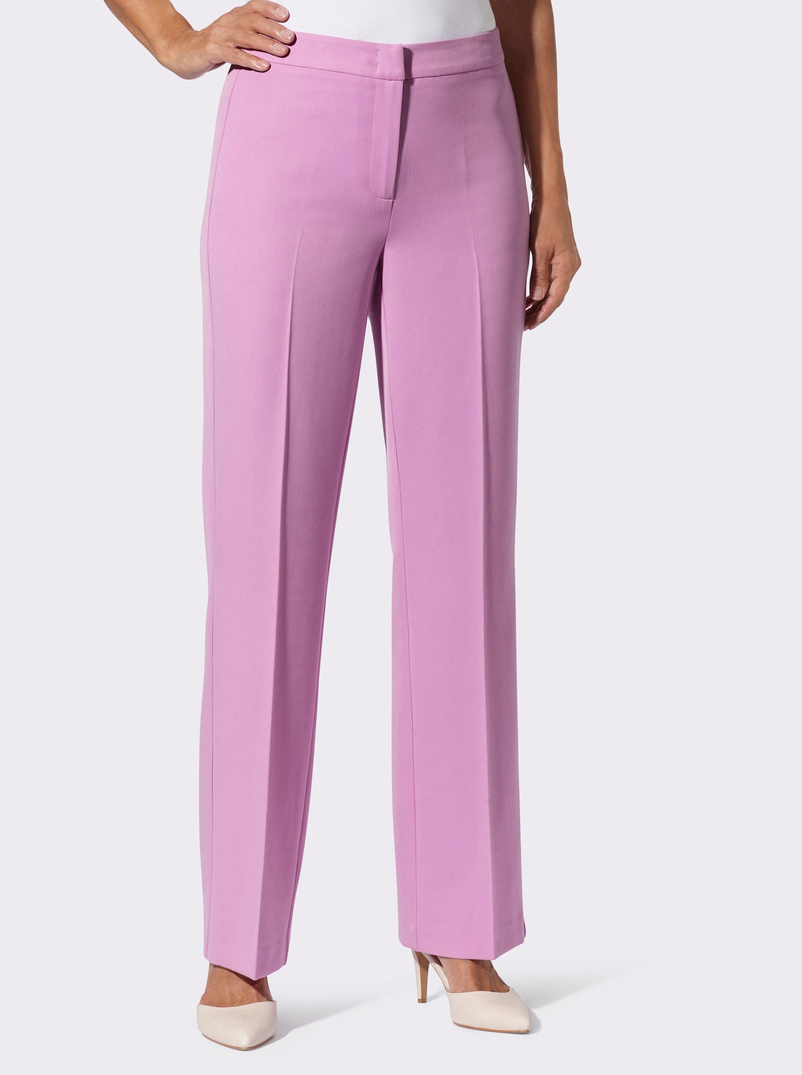 Bügelfaltenhose mit Formbund - orchidee