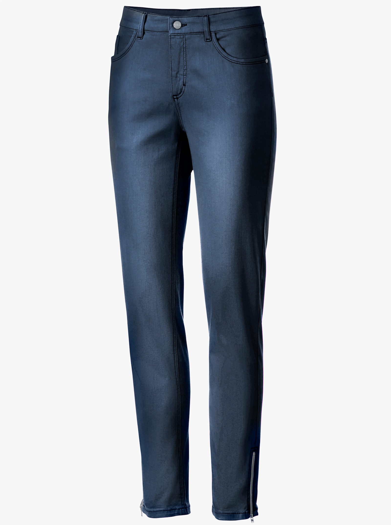Ascari Stretch-Jeans mit Bauch-weg-Effekt - blue-black
