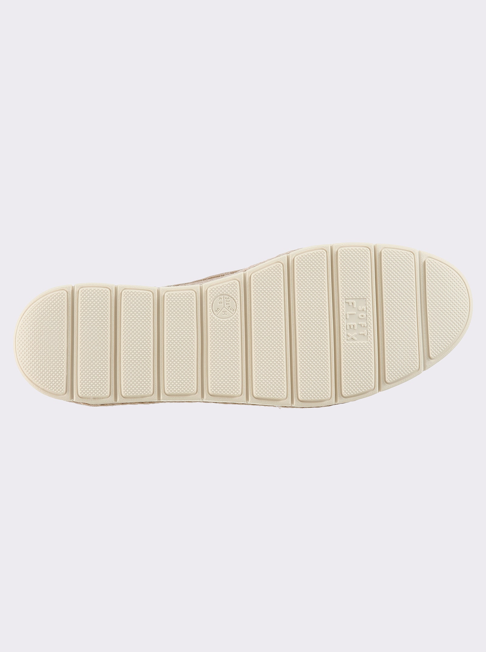 Jana Slipper mit mehrfarbigen Zierperlen - beige