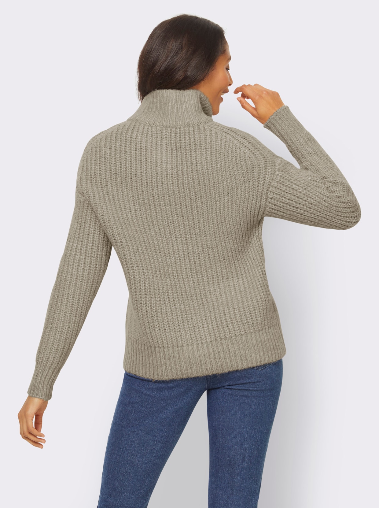 heine Veste en tricot - grège chiné